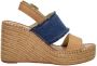 Replay Jess Band Sandalen Touwzool licht blauw - Thumbnail 1