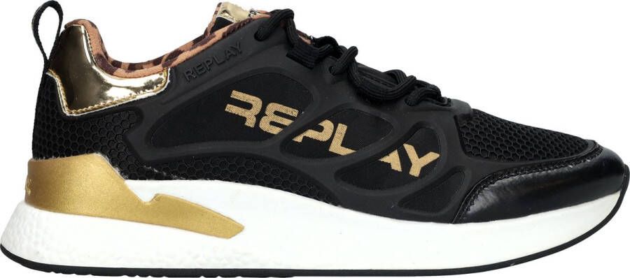 Replay Maze JR 5 JS540008S-0006 Zwart Goud