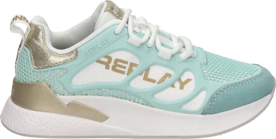 Replay Maze Jr. meisjes sneaker Licht groen