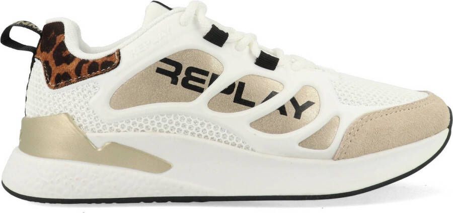 Replay Maze JR Suede JS540002S-3094 Beige Goud