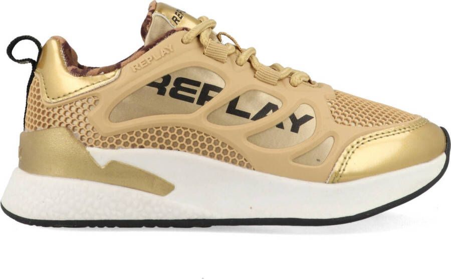 Replay Maze Sneaker Meisjes Goud