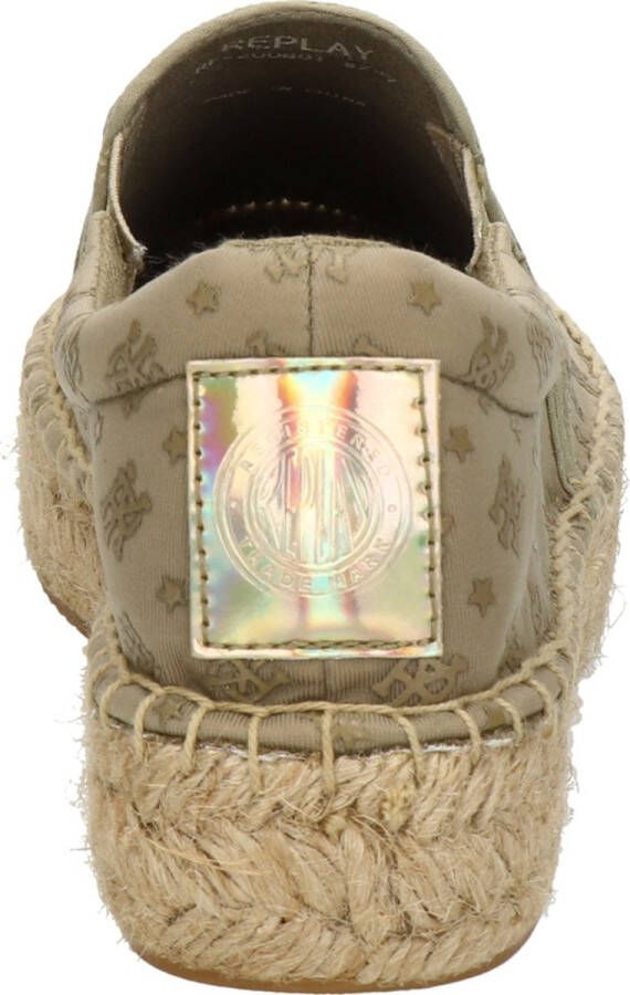 Replay Nash Deco dames espadrille Beige