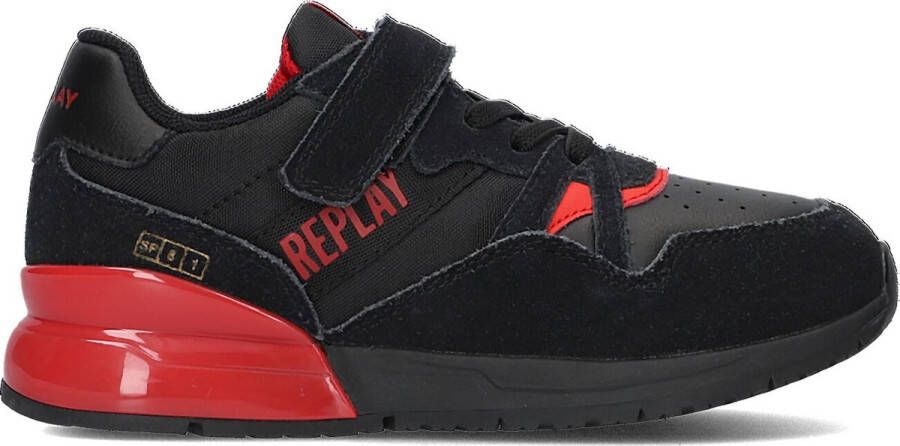 Replay Shoot Jr Lage sneakers Jongens Zwart