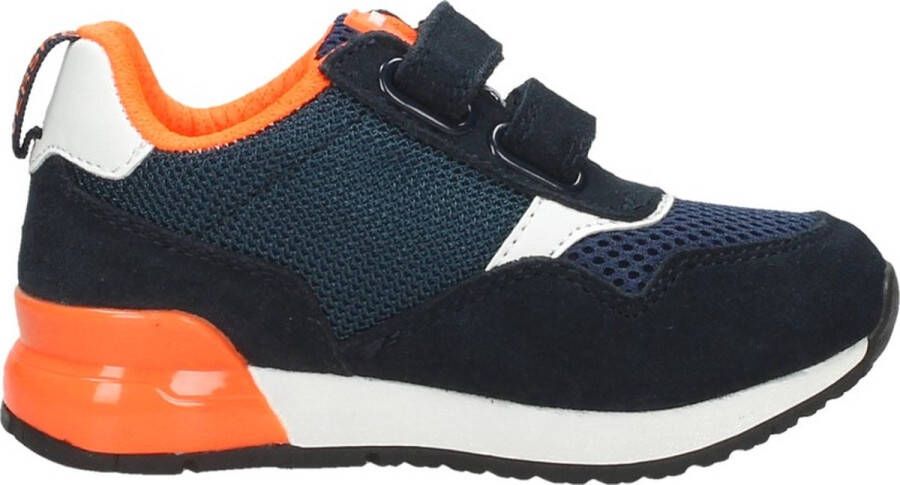 Replay Shoot Klittenband Sneaker Jongens Blauw Oranje