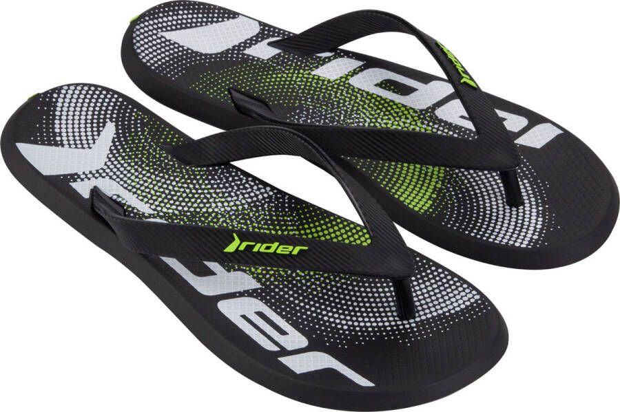 Rider R1 Graphics Slippers Heren Black