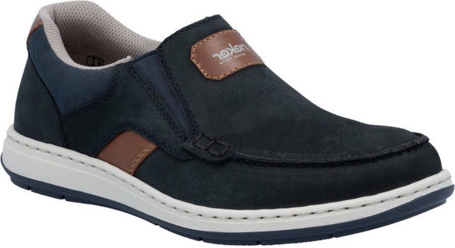 Rieker Blauwe Sneakers voor Mannen Blue Heren