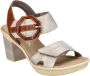 Rieker Metallic en Bruin Sandalette met Hak Multicolor Dames - Thumbnail 1