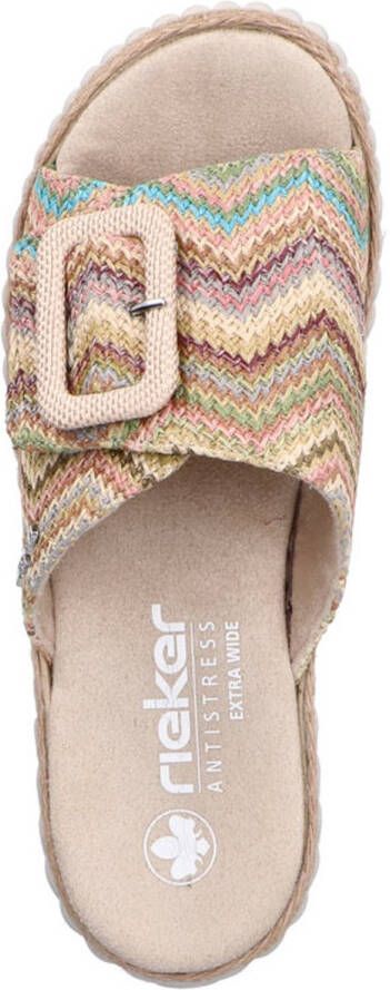 Rieker -Dames pastel-kleuren slippers & muiltjes