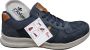 Rieker Comfortabele Blauwe Sneakers met Bruine Accenten Grijs Heren - Thumbnail 4