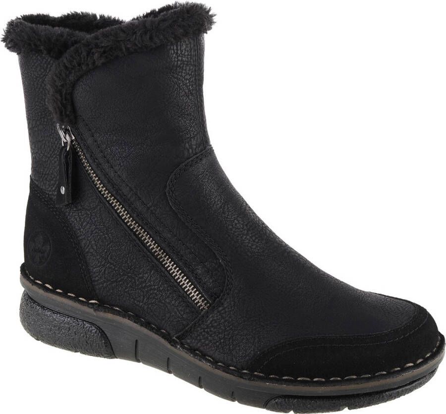 Rieker Booties 73371-00 Vrouwen Zwart Laarzen