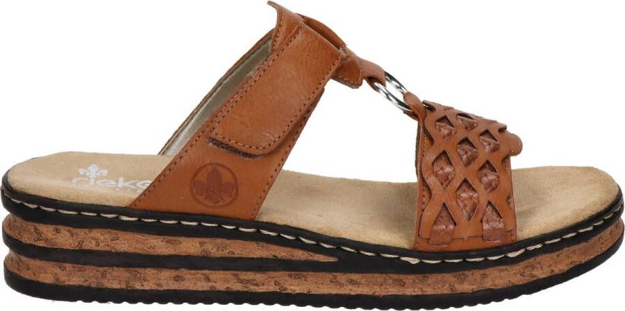 Rieker Heren Cognac Synthetische Slipper Brown Heren