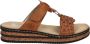 Rieker Heren Cognac Synthetische Slipper Brown Heren - Thumbnail 1