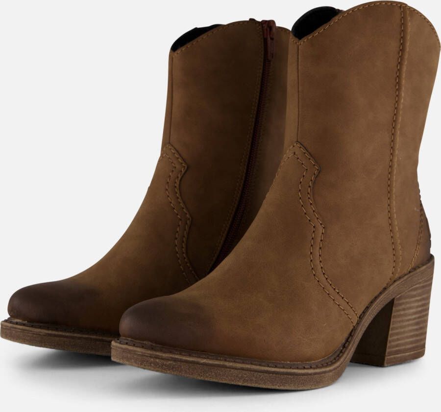 Rieker Cowboylaarzen cognac Nubuck Dames