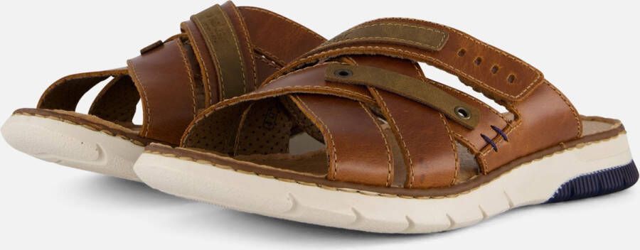 Rieker Dallas Slippers cognac Leer