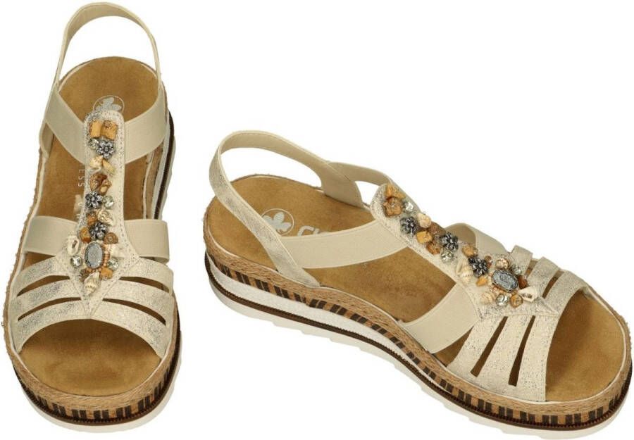 Rieker -Dames beige sandalen