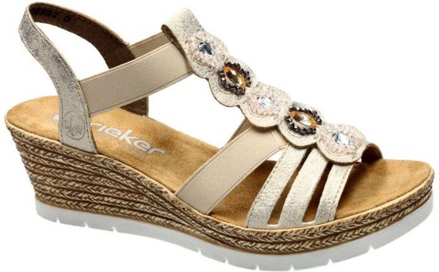 Rieker -Dames beige sandalen