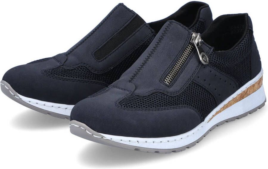 Rieker Slip-on sneakers Slippers instapschoenen vrijetijdsschoenen in materiaalmix