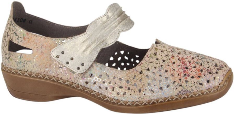 Rieker -Dames multicolor ballerina's & mocassins