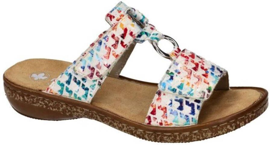 Rieker -Dames multicolor slippers & muiltjes