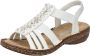 Rieker Dames Sandaal 62809-60 Offwhite - Thumbnail 1