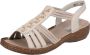 Rieker Dames Sandaal 62855-60 Lichtbeige - Thumbnail 1