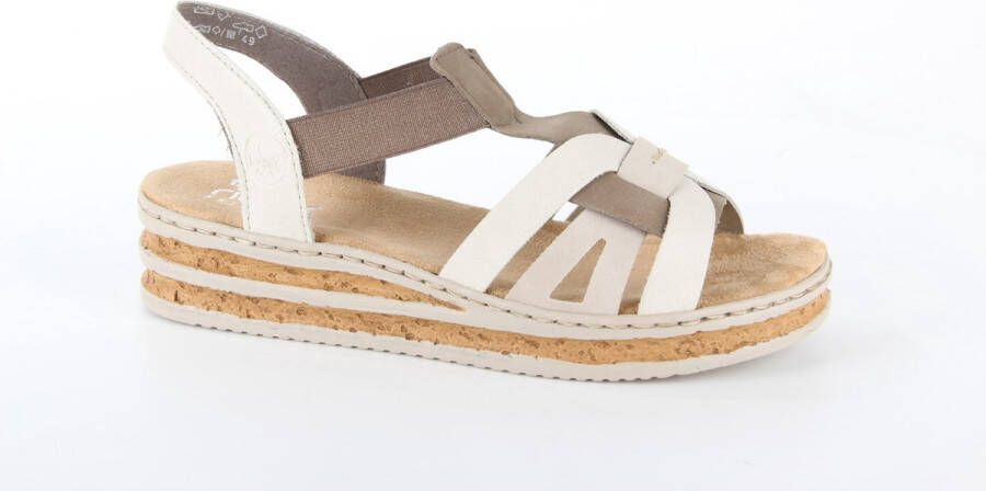 Rieker dames sandalen sportief beige