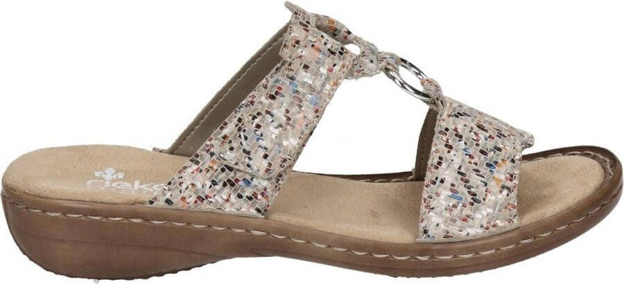 Rieker Kleurrijke Slipper met Zacht Voetbed Multicolor Dames