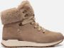 Rieker Warm Gevoerde Leren Veterschoenen Beige Dames - Thumbnail 1