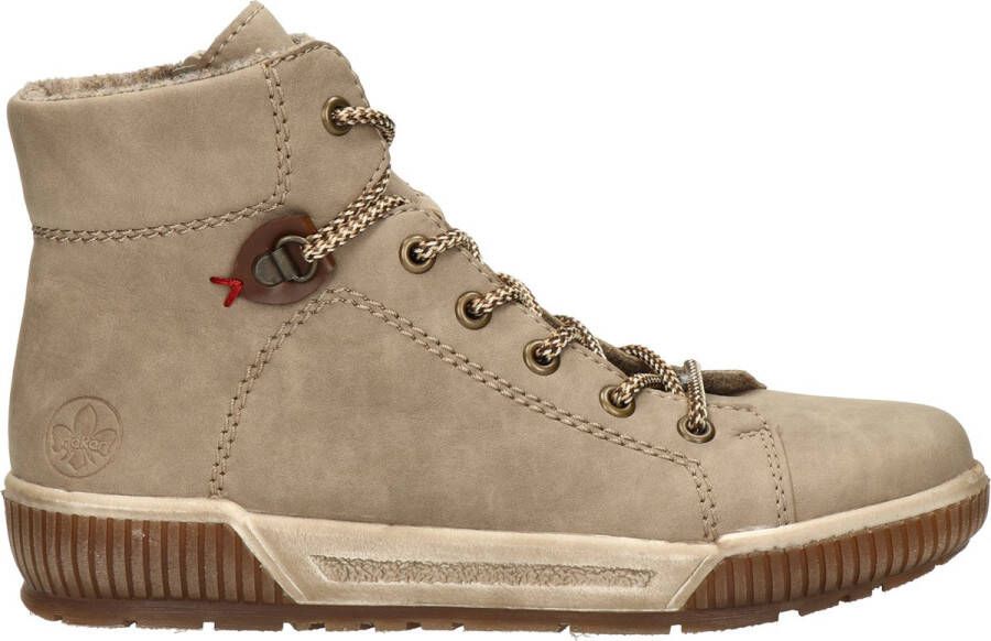 Rieker Veterschoenen Hoog Veterschoenen Hoog taupe