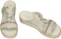 Rieker Slippers plateau zomerschoen pantoffels met decoratieve parels en pailletten - Thumbnail 1