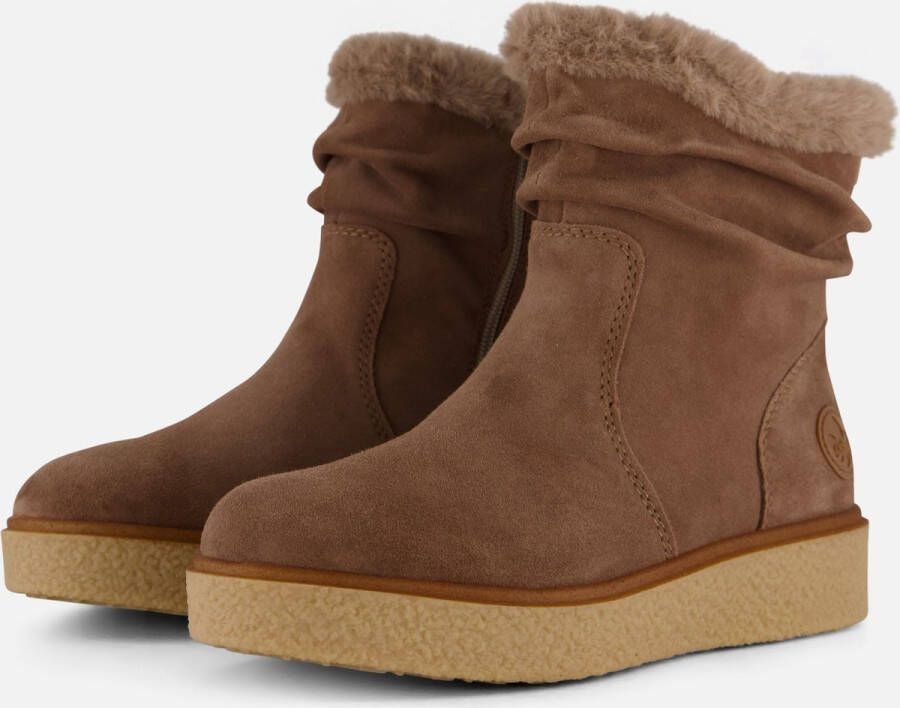 Rieker Enkellaarsjes beige Suede Dames