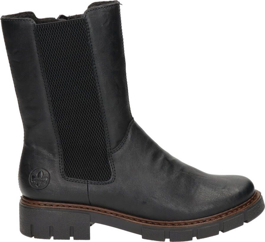 Rieker Comfortabele Chelsea Boot voor Modebewuste Vrouwen Black Dames