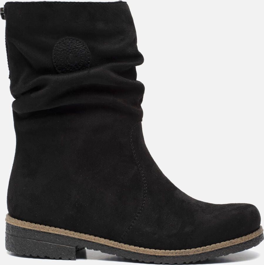 Rieker Enkellaarsjes zwart Nubuck Dames