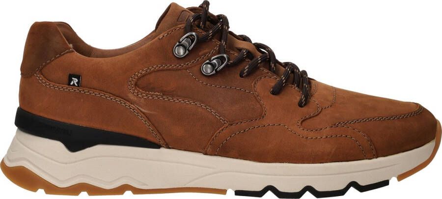 Rieker Sportieve Evolution Sneaker van Cognac Leer Brown Heren