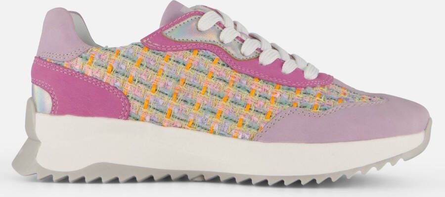 Rieker Evolution Sneakers paars Textiel Dames