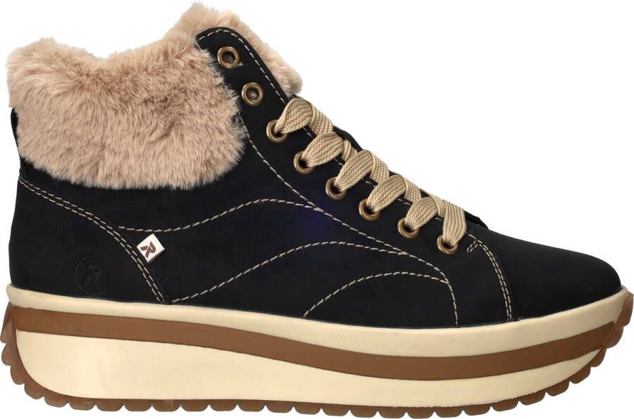 Rieker EVOLUTION Winterlaarzen Wedge sneakers plateaulaarzen met faux-bont kraag