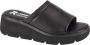 Rieker Zwarte Casual Open Muiltjes Dames Platte Sandalen Black Dames - Thumbnail 1