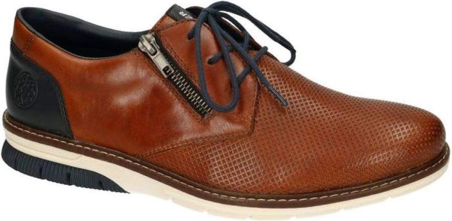 Rieker -Heren cognac caramel geklede lage schoenen