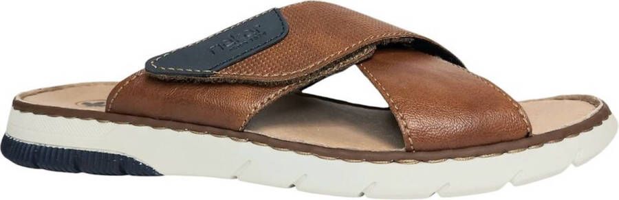 Rieker -Heren cogna caramel pantoffels & slippers