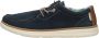 Rieker Comfortabele blauwe suède sneakers met extra veters Blue Heren - Thumbnail 1