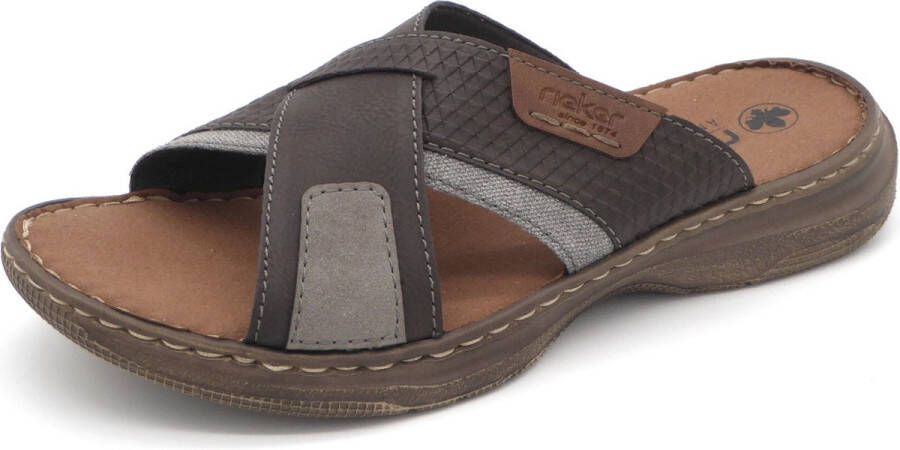 Rieker Lichtgewicht Bruine Slipper met Zacht Voetbed Brown Heren