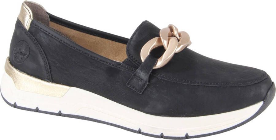 Rieker Slip-on sneakers Slipper vrijetijdsschoen met verwijderbare binnenzool