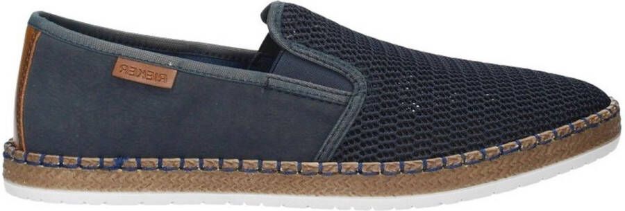 Rieker Marineblauwe casual gesloten schoenen Stijlvolle blauwe loafers Blue