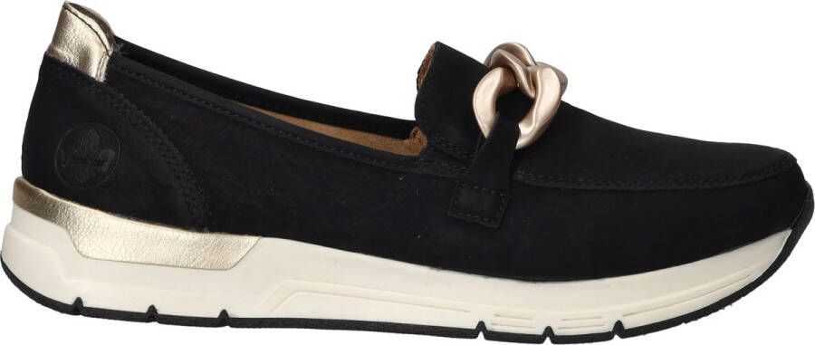 Rieker Slip-on sneakers Slipper vrijetijdsschoen met verwijderbare binnenzool