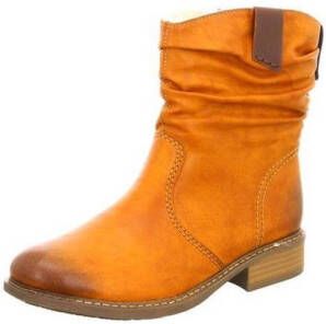 Rieker Winterlaarzen winterankle boots blokhak warme voering geraffte slouchy schacht