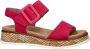 Rieker Revolution suède sandalen fuchsia - Thumbnail 9