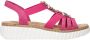 Rieker Roze zomersandalen met stenen en schelpen Pink Dames - Thumbnail 1