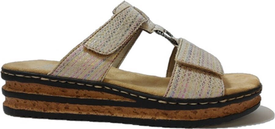 Rieker antistress dames sandaal Beige multi