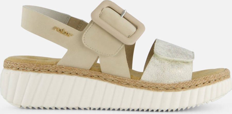 Rieker Sandalen beige Synthetisch Dames