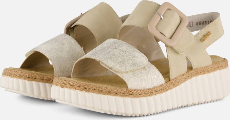 Rieker Sandalen beige Synthetisch Dames